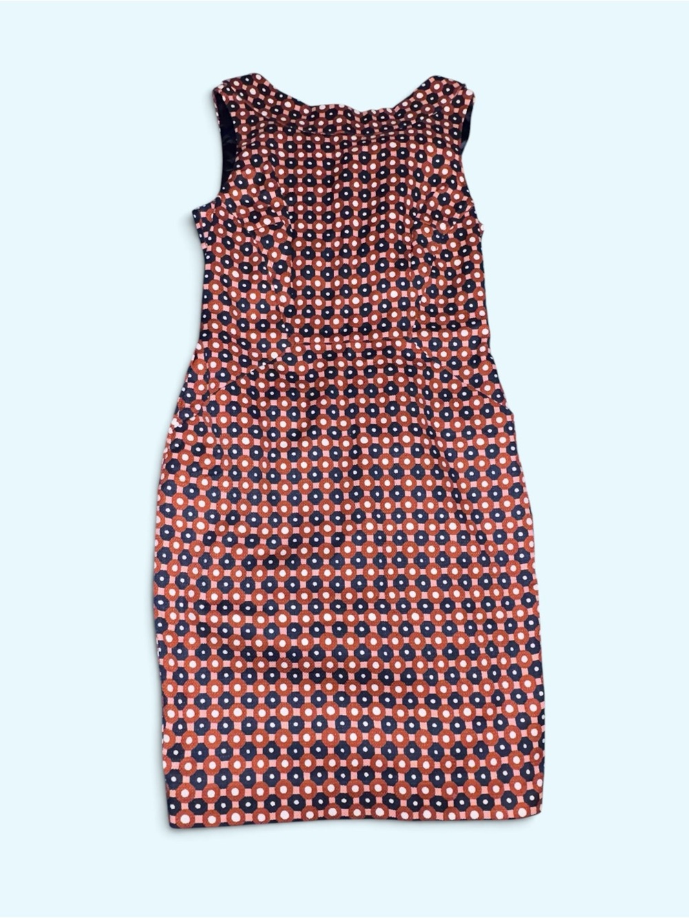 Boden Martha Seamed Retro Geometric Print Sheath Dress Size 6P MSRP $138 - Picture 6 of 7